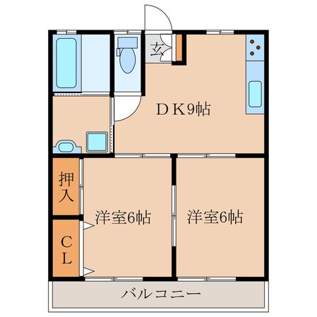 ティージュ　Ｂ棟の物件間取画像